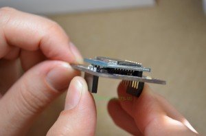 Check gap between display and PCB before soldering all pins
