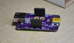 Place female headers on USB Tester